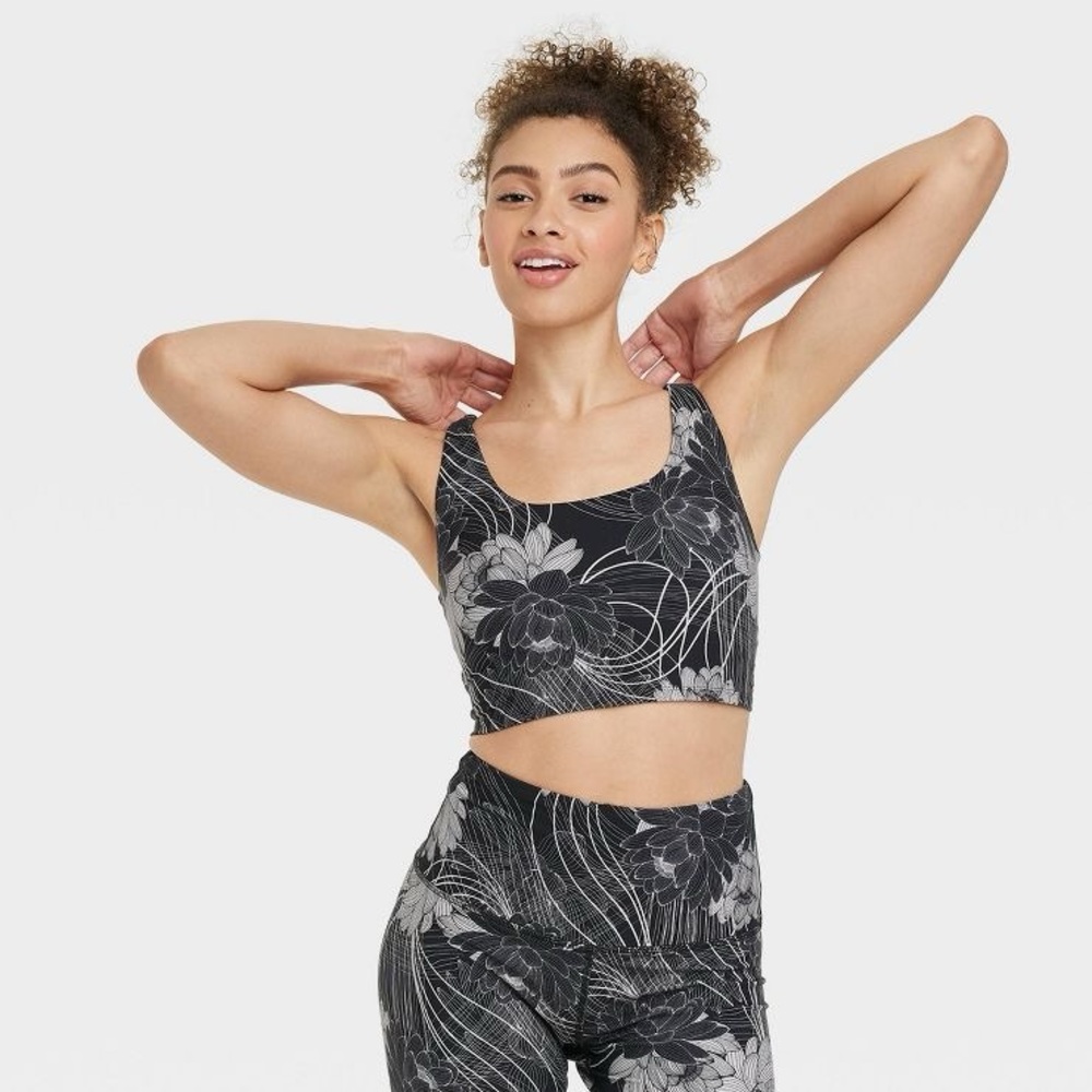 Target JoyLab™  Women’s Floral Print Athletic Twist Top & Sports Bra